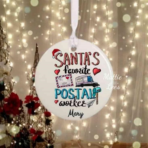 Ornament - Santa's Favorite Postal Worker