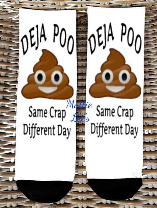 Socks - Deja Poo Same Crap Different Day