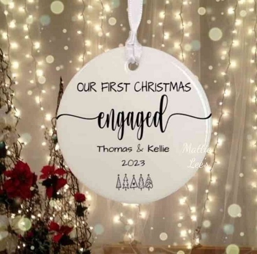 Ornament - Our First Christmas Engaged