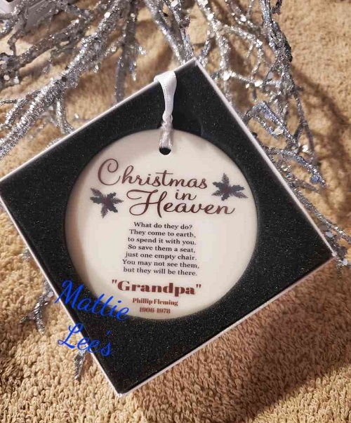 Ornament - Memorial. Christmas In Heaven